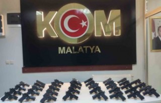 38 adet silah  ele geçirildi