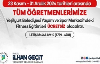Yeşilyurt Belediyesi'nden tüm öğretmenlere...