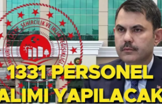 Çevre Şehircilik Bakanlığı 1.331 Personel Alacak