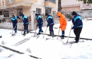 Battalgazi Belediyesi Karla Mücadelede Sahada