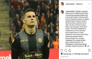 Aleksic'den Yeni Malatyaspor'a Veda Mesajı