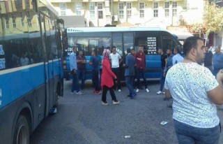 Trafik cezalarından dolayı minibüscüler isyan...