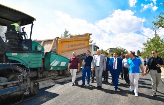 Başkan Gürkan, Atabey İskele yolunda incelemelerde...