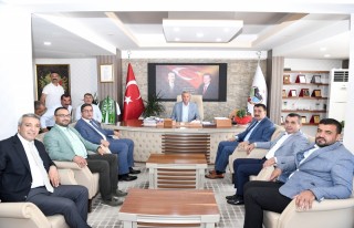 Başkan Gürkan Doğanşehir de muhtarlarla bir araya...