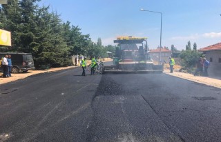 Doğanşehir'de Asfalt Çalışması Yapılıyor