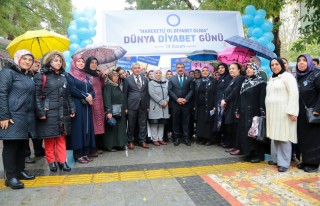 Gürkan, Dünya Diyabet Günü Yürüyüşüne Katıldı