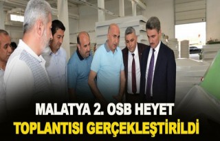 Malatya 2. OSB Müteşebbis Heyet Toplantısı Gerçekleştirildi