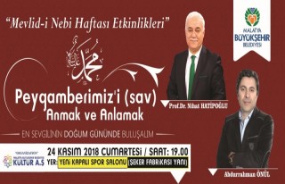 Malatya'da Mevlid-i Nebi Etkinlikleri 