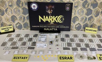 Malatya'da 18 adrese eş zamanlı uyuşturucu operasyonu