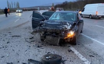 Doğanşehir Yolunda Kaza: 1 ölü, 3 yaralı