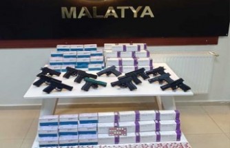 Malatya'da uyuşturucu hap ve silah ele geçirildi
