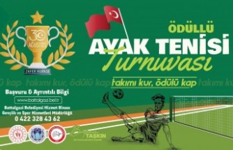 Battalgazi Belediyesi’nden 30 Ağustos Zafer Bayramına Özel Ayak Tenisi Turnuvası