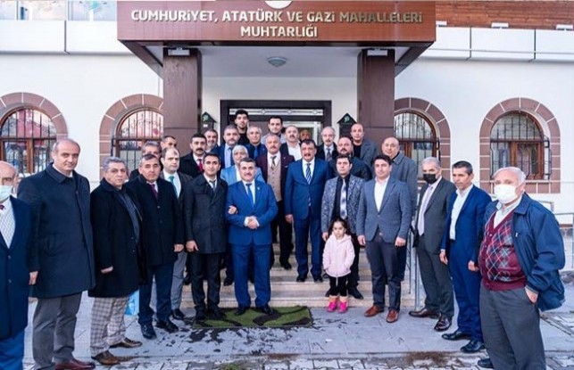 Başkan Gürkan, Malatya Muhtarlar Derneği’ni Ziyaret Etti