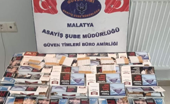 Malatya'da 120.000 adet gümrük kaçağı sigara ele geçirildi