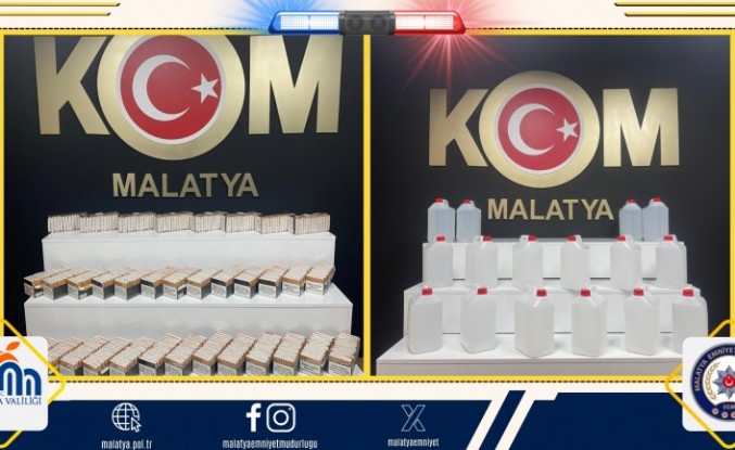 Binlerce Makaron ve Etil Alkol Ele Geçirildi
