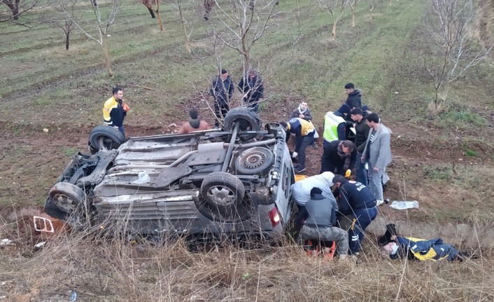 Malatya'da Otomobil şarampole uçtu: 8 yaralı